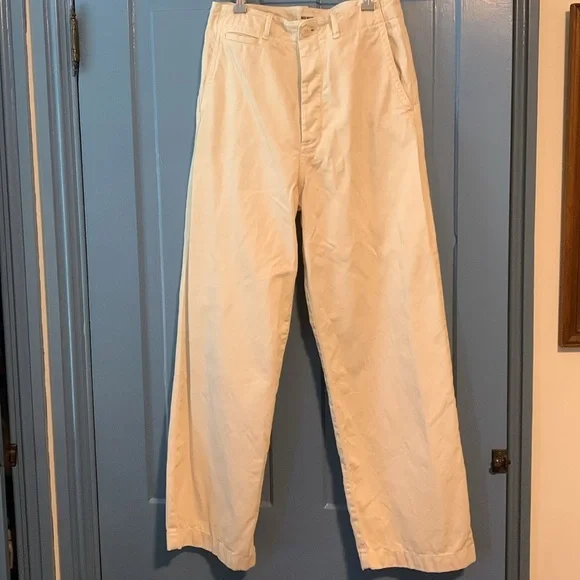 Buck Mason Baja Twill Pants Warm White 28 - Picture 6 of 8